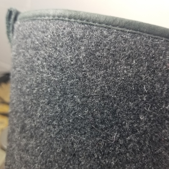 Ugg Robbie wool leather dark charcoal mid calf boots - Picture 8 of 14